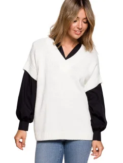 Dámská vesta BK076 ecru - BEwear