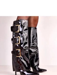 Kozačky na podpatku model 222360 Solea