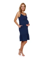 Dámská těhotenská košile 7244 dark blue - Doctornap