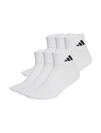 Ponožky adidas Cushioned Essentials Ankle, 6 párů, bílé, KE5495 Ponožky adidas Cushioned Essentials Ankle, 6 párů, bílé, KE5495
