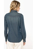 Kariban K 518 Denim halenka s dlouhým rukávem 20.K518 blue jean Kariban K 518 Denim halenka s dlouhým rukávem 20.K518 blue jean