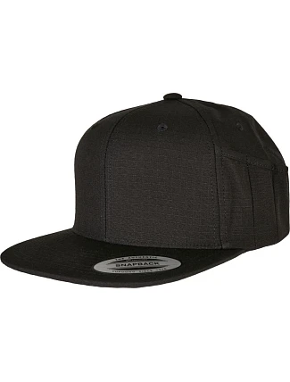 Flexfit 6089PS 6 panelová snapback kšiltovka s držák. na pero 55.89PS black