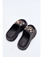 Pěnové Dámské Sandały Se Zlatými Doplňky Černé Hortiana Pěnové Dámské Sandały Se Zlatými Doplňky Černé Hortiana