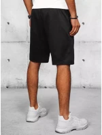 Pánské černé teplákové šortky FashionStreet SX2206 Pánské černé teplákové šortky FashionStreet SX2206