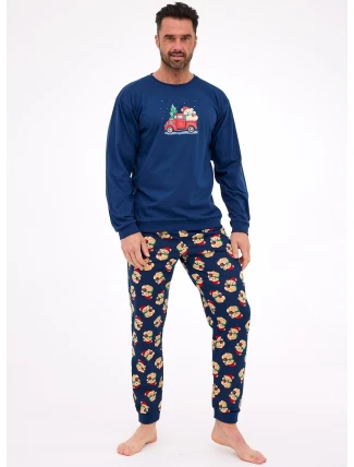 Cornette pyžamo 115/290 Teddy 2 délka/r Vánoce S-2XL pánské