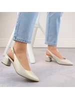 Sergio Leone W SK439B perleťové elegantní plné sandály