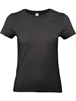 B&C #E190 /women Dámské tričko z těžké bavlny 01.004T black