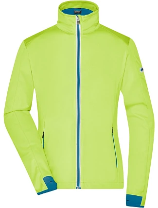 Daiber JN 1125 Dámská 3-vrstvá sportovní softshellbunda 02.1125 bright yellow/bright blue