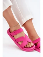 Dámské Gumové Pantofle S Páskem Fuchsie Tavirae