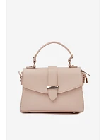 Kabelka listonoska s odnímatelným popruhem světle béžová Belveta