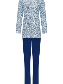 Dámské pyžamo 20232-160-2 modré se vzorem - Pastunette