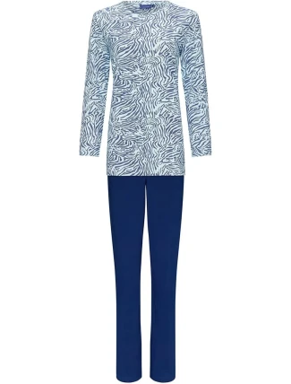 Dámské pyžamo 20232-160-2 modré se vzorem - Pastunette Dámské pyžamo 20232-160-2 modré se vzorem - Pastunette