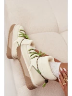 Sněhule na platformě D.Franklin DFSH371015 světle béžové