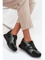 Dámské tenisky na platformě Vinceza – tmavě zelené