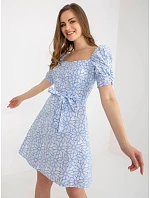 Dámské šaty LK SK 509002.03P bílo-modré - FPrice Dámské šaty LK SK 509002.03P bílo-modré - FPrice