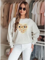 Dámská oversize mikina se srdcem SERDUCHOVA šedá FashionStreet BY1440