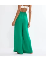 Summer Satin Trousers - GREEN - TRIUMPH GREEN - TRIUMPH