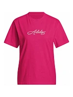 Dámské tričko adidas Cursive Wordmark Graphic T-shirt fuchsia KT2611