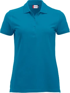 Clique Classic Marion S/S Dámské piqué polo z těžké bavlny 67.8246 turquoise