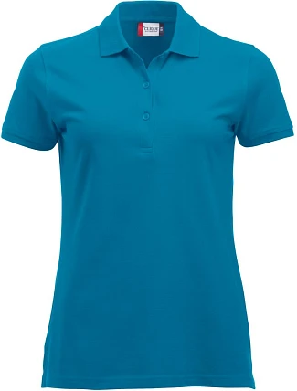Clique Classic Marion S/S Dámské piqué polo z těžké bavlny 67.8246 turquoise Clique Classic Marion S/S Dámské piqué polo z těžké bavlny 67.8246 turquoise