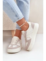 Dámské Tenisky Na Platformě Béžové Lesida Dámské Tenisky Na Platformě Béžové Lesida