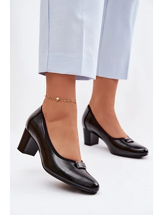 Lodičky na podpatku Vinceza 58622 Černé