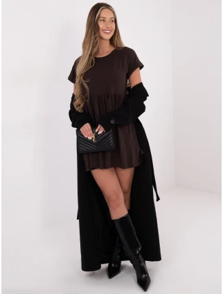 Šaty RV SK 5672.03P tmavě hnědé