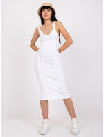 Bílé vypasované šaty San Diego RUE PARIS