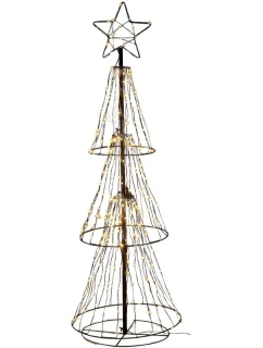 DEKORATIVNÍ VÁNOČNÍ STROMEK 310 LED TEPLÁ BÍLÁ 150 CM LUCA