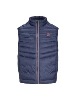 Jack & Jones bez rukávů JJEMULTI BODYWARMER COLLAR NOOS 12258457 NAVY BLAZER/TRUE RED