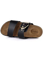 Dámské žabky s přezkou černé Potocki 54325