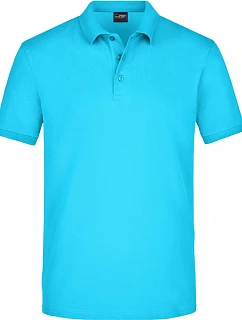 Daiber JN 710 Pánské elastické piqué polo 02.0710 turquoise