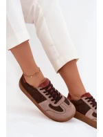 Dámské semišové barefoot tenisky Zazoo – hnědé