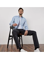 Kustom Kit KK 105 (18,5-23) Košile Oxford s dlouhým rukávem 43.105X silver grey