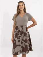 Šaty DHJ SK 253701.80 tmavě lila