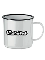Personalizovaný retro plecháček s vlastním textem s obrysem Personalizovaný retro plecháček s vlastním textem s obrysem