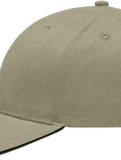 Daiber MB 6541 Lehce broušená 6 panelová sandwich kšiltovka 03.6541 beige/black