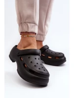 Dámské pěnové pantofle s masivní podrážkou Black Danollia