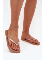 Dámské žabky – světle hnědé