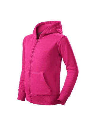 Trendy Zipper mikina dětská purpurová