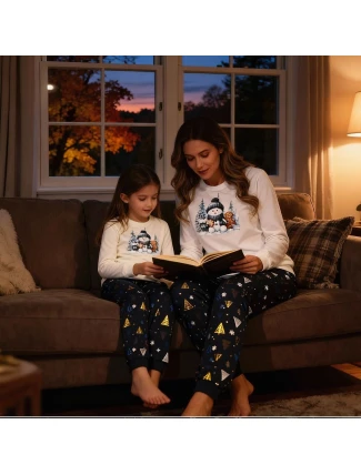 Cornette Young Girl pyžamo 978/189 Snowy Day length/r Christmas 134-164 Cornette Young Girl pyžamo 978/189 Snowy Day length/r Christmas 134-164