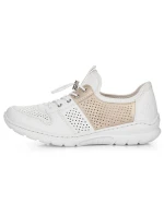 Pohodlná polobotka Rieker W L3254-80 bílá