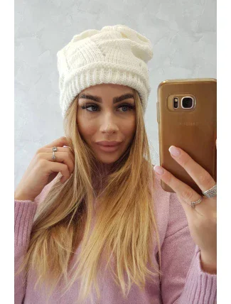 Dámská čepice Adria K296 ecru Dámská čepice Adria K296 ecru