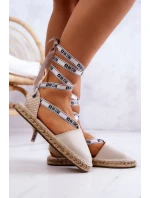 Dámské vázané espadrilky Big Star JJ274862 Béžová