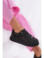 Zdobené tenisky na platformě GOE NN2N4021 černé