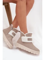 Zimní boty Dámské z přírodního nubuku s kožichem Lee Cooper LCJ 25 01 3739 Světle šedé Zimní boty Dámské z přírodního nubuku s kožichem Lee Cooper LCJ 25 01 3739 Světle šedé