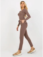 Tepláky RV DR 8369.89P hnědá