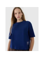 Dámské tričko oversize s potiskem 4F 4FWSS25TTSHF1971-30S