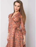 Šaty LK SK 508381.85P tmavě oranžové Šaty LK SK 508381.85P tmavě oranžové