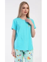 Dámské pyžamo kapri Papoušek